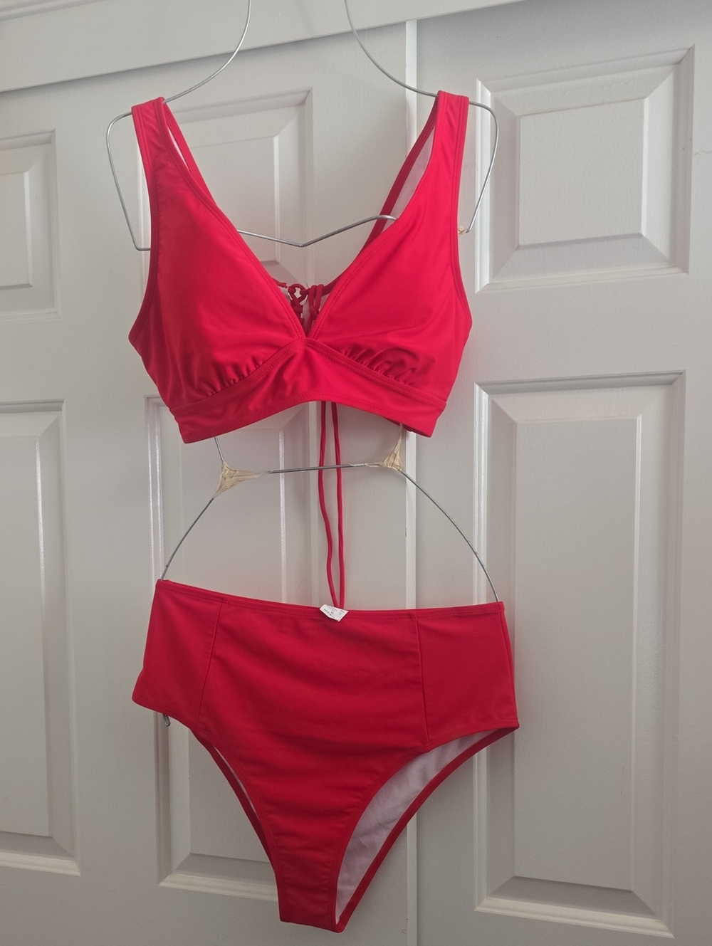 Bright Red Two-Piece Bikini Set